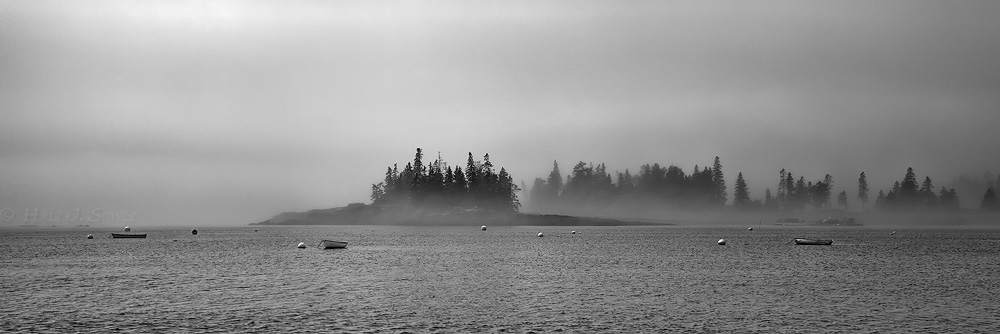 2011_09_23_AcadiaNP-10353-54Pano750.jpg - A foggy morning at Seal Harbor.