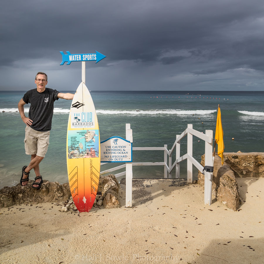 2016_11_Barbados-11879-Edit1000.jpg - Early morning shot by the steps down to the beach area.  The days were always a mix of clouds and sun.