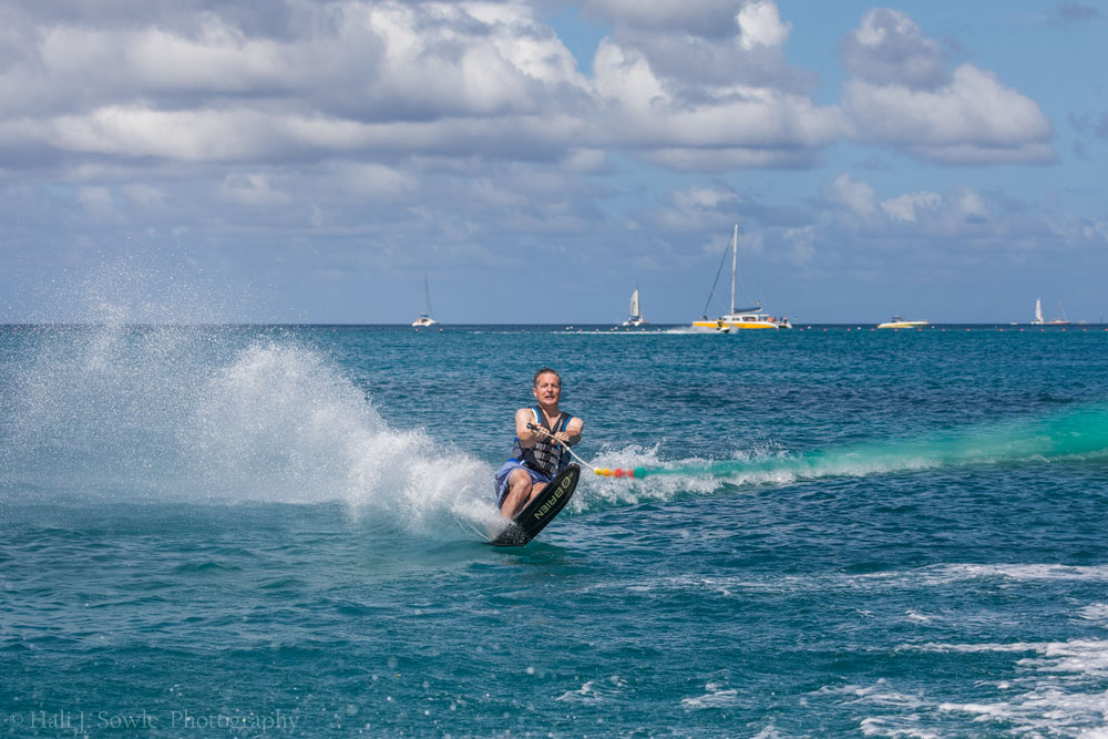 2016_11_Barbados-13894-Edit1000.jpg - You can't tell from the look on his face but Steve really was having a good time.  He just wasn't used to skiing in choppy ocean water.