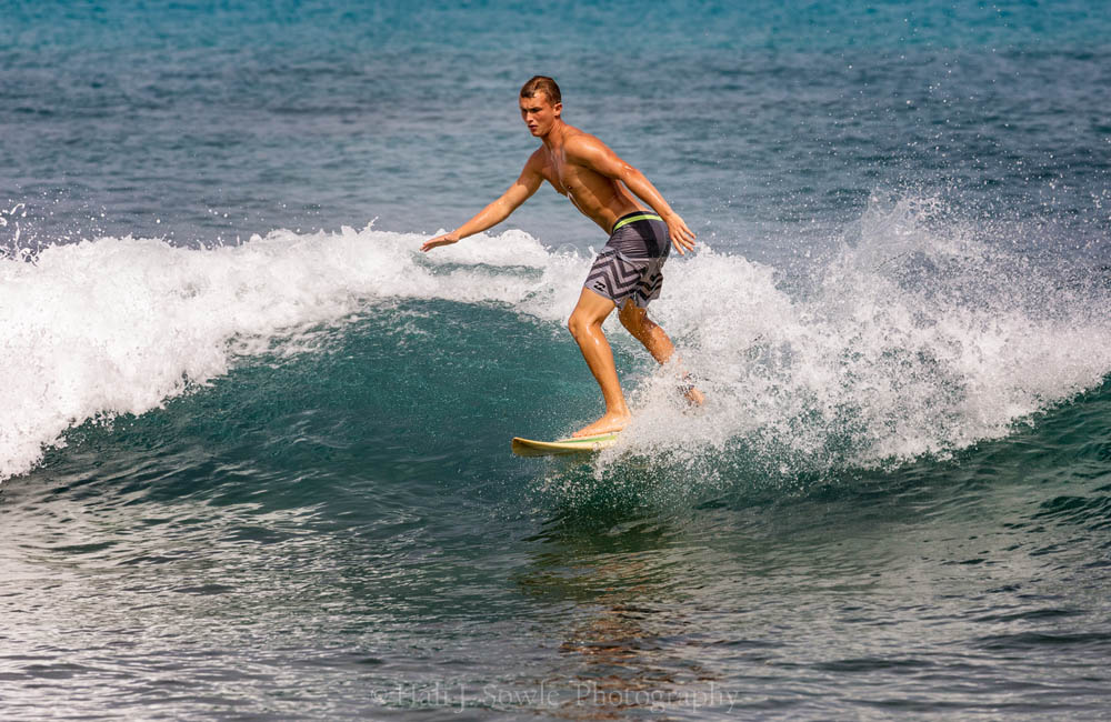 2017_04_Barbados-10099-Edit1000.jpg - Sam cutting it up.  We met Sam when we were in Barbados last November, he lives there for part of the year and spends much of it surfing the various breaks.  He's a great guy, doing good things and lots of fun to talk with.