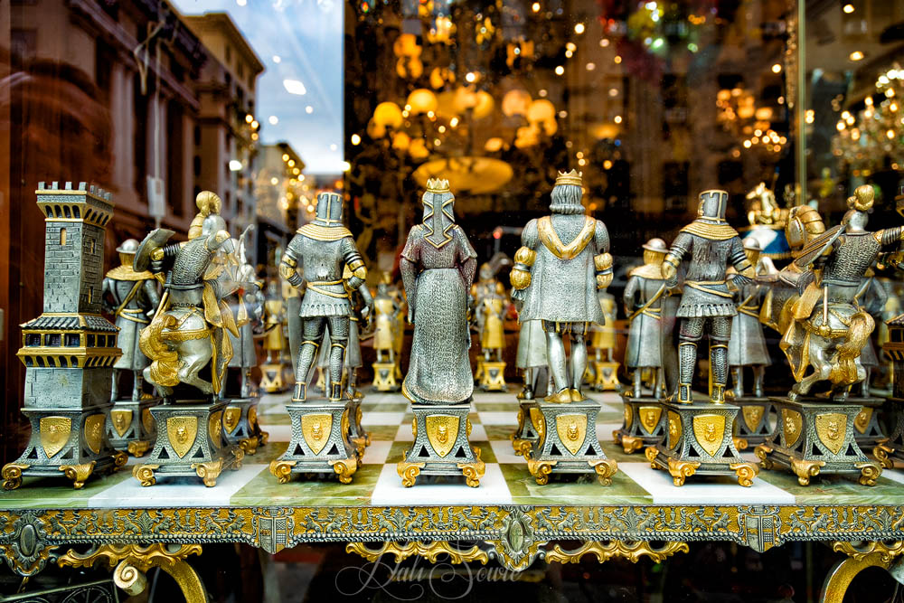 2015_05_California-10488-Edit1000.jpg - Chess Anyone?  This incredibly detailed chess set was in the window of a store in Chinatown.