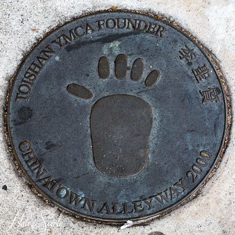 2015_05_California-10524-Edit1000.jpg - We saw a few of these disks inlaid into the cement sidewalks in Chinatown.