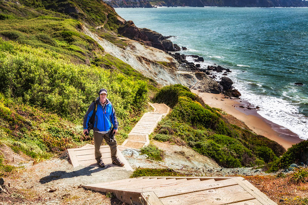 2015_05_California-10964-Edit1000.jpg - The long walk down (and back up) along the Battery to Bluffs trail down to Marshall Beach.