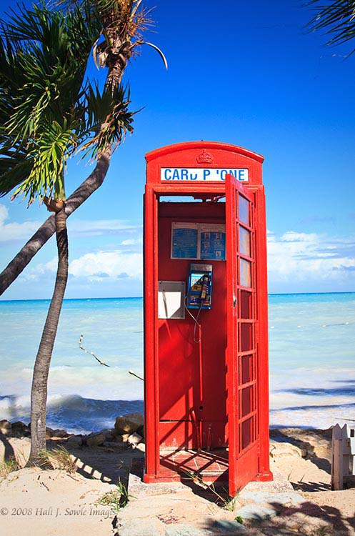 2008_12_16_SandalsAntigua_0088vert.jpg - Phone booth on the beach to the west of the resort, what a place to make a phone call!