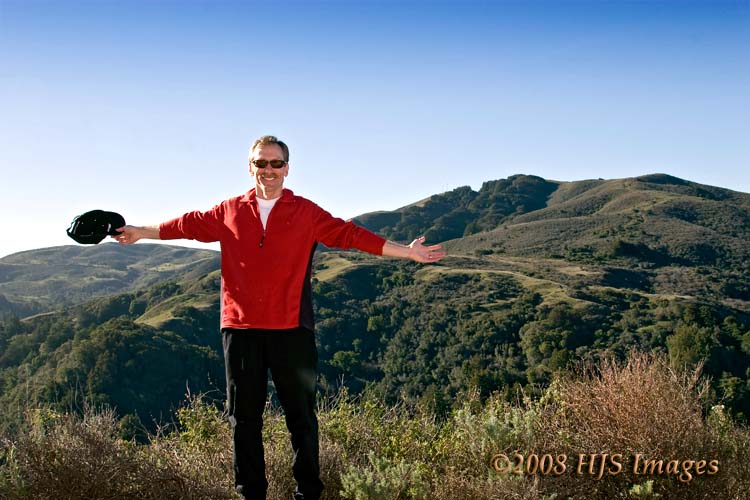 CentralCali_49.jpg - Mike along the Old Coast Road, a spectacular breakaway from the coastal scenes we had been visiting