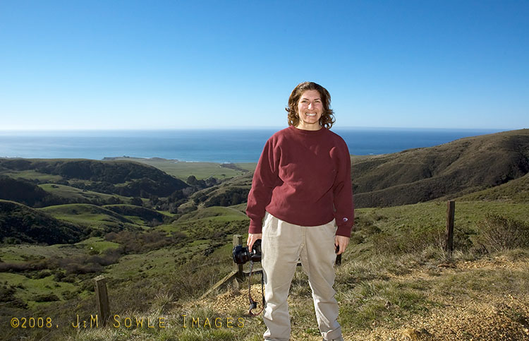 CentralCali_51.jpg - This is one of the higher spots on the Old Coast Road, with beautiful views of the hills and the ocean.
