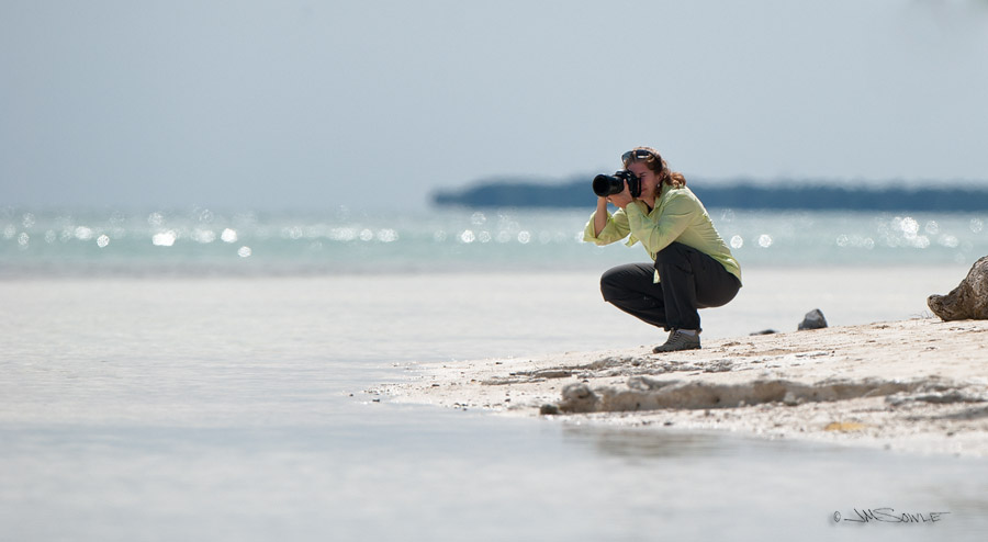 _JIM1813.jpg - Just a shot of Hali on vacation -- doing what she loves to do!  Anne's Beach, Islamorada.