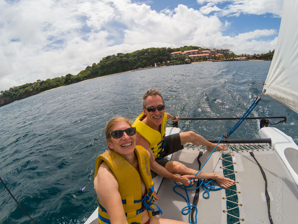 GOPR0298A.jpg - Sailing was our go-to activity.  It was windy every day, even though the wind was a bit spotty from coming over the land.
