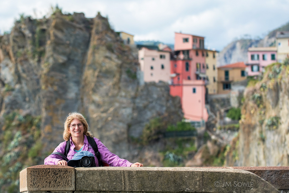 MIK_0441FWB.jpg - Much of the famous walking path between the towns (the Via dell'Amore) was closed during our stay, but there is a little piece of it open in Manarola.  It leads up to a small cafe overlooking the water.
