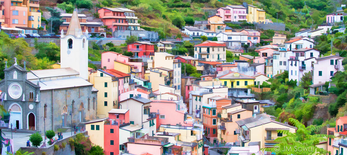 _JMS1215.jpg - Riomaggiore, as rendered with some artsy filters.