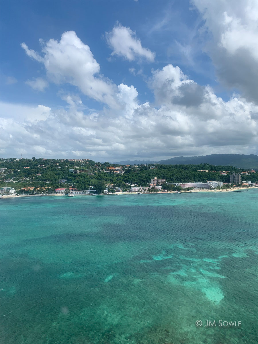IMG_8906Adj_1200.jpg - This is a phone picture out the window of the jet on the way into Montego Bay.  This is always an exciting part of the trip.  You have your entire stay in front of you and you are stoked to get there!