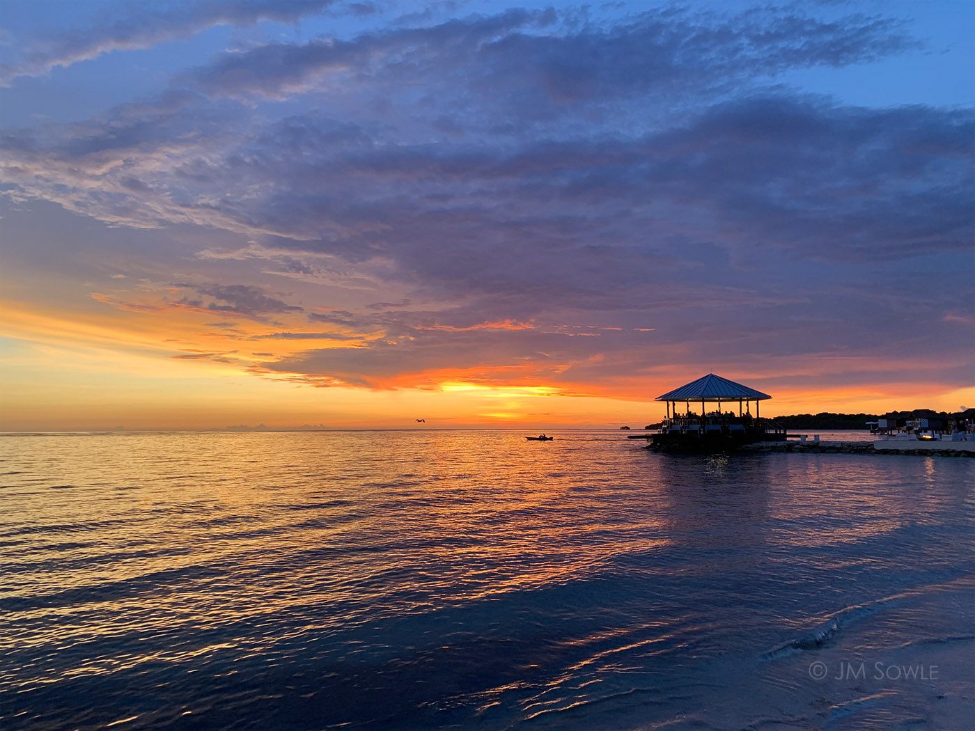 IMG_8953Adj_1400.jpg - Another phone picture as we walk the beach before dinner.  The sunsets at this time of year are often wonderful!