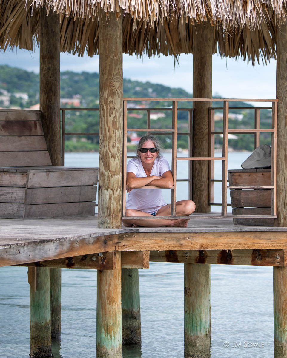 _JMS0316_1200.jpg - I can only image your astonishment at seeing THE OTHER PALAPA!  It's a rare sighting, made infinitely more enjoyable by the beautiful woman resting within.