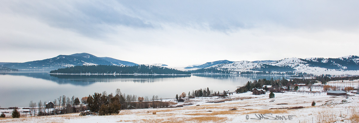 _JIM0467.jpg - Looking out over Flathead Lake at Wild Horse Island State Park.  It is reported that the Salish-Kootenai Indians used that island to pasture horses so that they would not be stolen by other tribes.