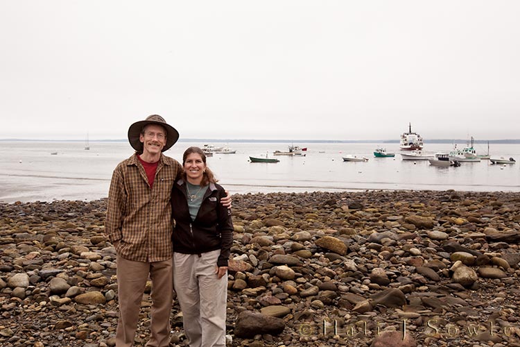 2009_06_28_Maine-10-Edit-Edit.jpg - A rare shot of the two of us, on a beach on the way up towards Jonesport
