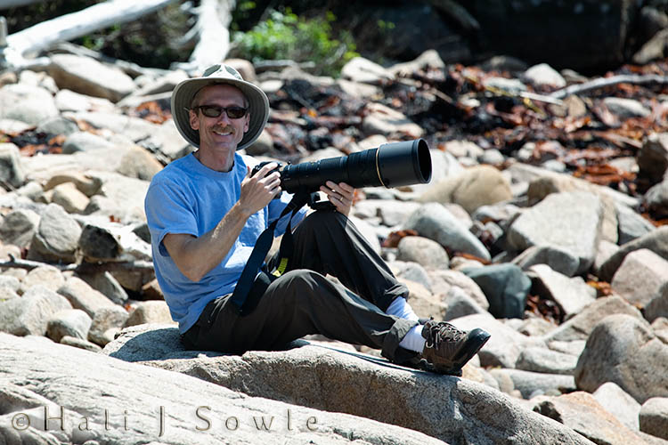 2009_06_30_Maine_-838-Edit.jpg - Taken a few minutes before Hali slipped off a rock. Mike was shooting a Black Guillomont