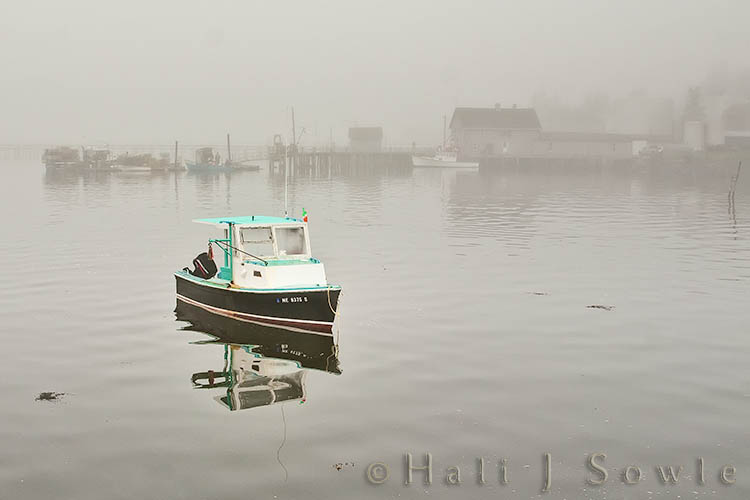 2009_06_30_Maine_Picks-1-Edit-2.jpg - Boat in Jonesport Harbor in early morning fog.