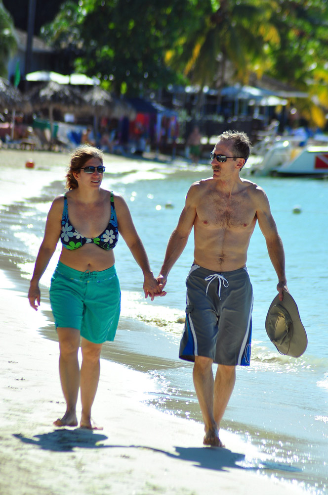 660114034ADJ.jpg - Another shot from the resort photogs.  Just the two of us enjoying a nice stroll on the beach.