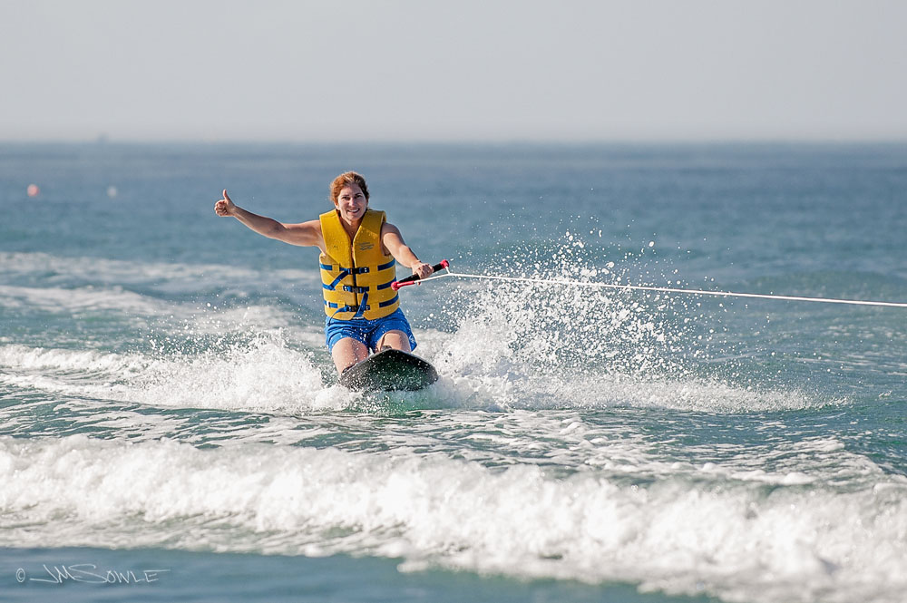 _JIM0328D.jpg - This trip Hali tried knee-boarding for the first time.  She did very well, and she had a great time!  Go Hali!!