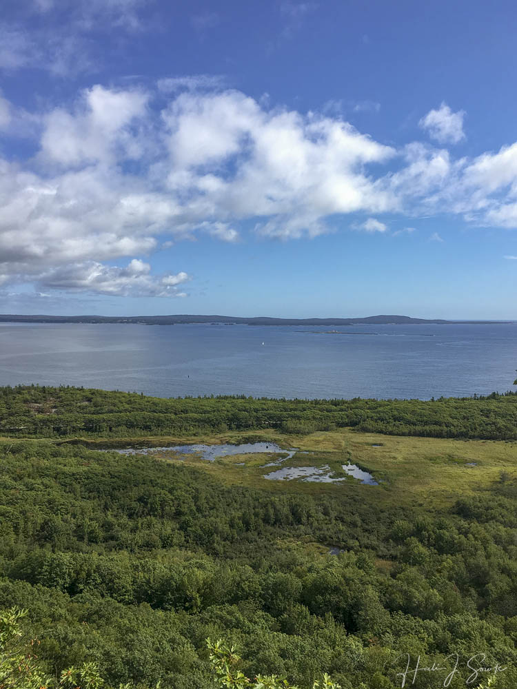 2018_09_Maine-10014-Edit1000.jpg - Looking out at Penobscot Bay during the hike up Precipice Trail. (iphone 6s)
