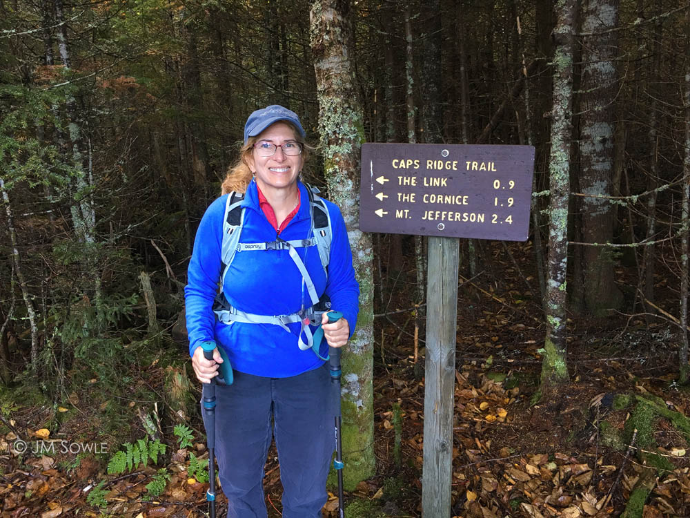 IMG_6453A.jpg - And so it begins!  Hali at the start of our hike up Mt Jefferson.
