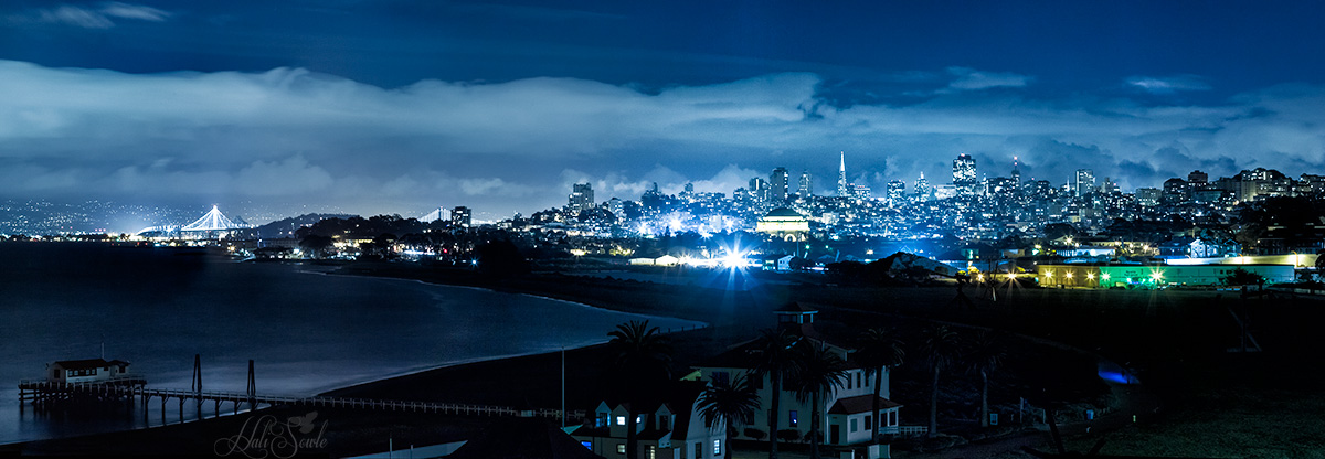 NorthCali2014_109.JPG - San Francisco at night, from the Presidio