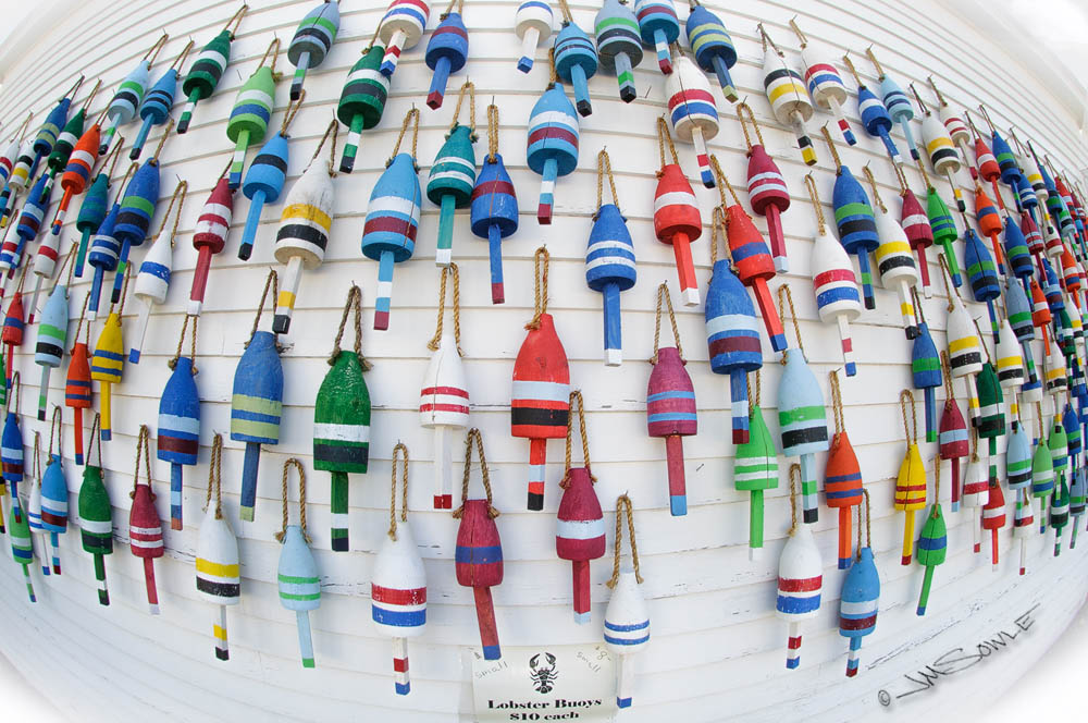 NovaScotia_10.JPG - Lobster buoys for sale at a little shop in Stonington Harbor.
