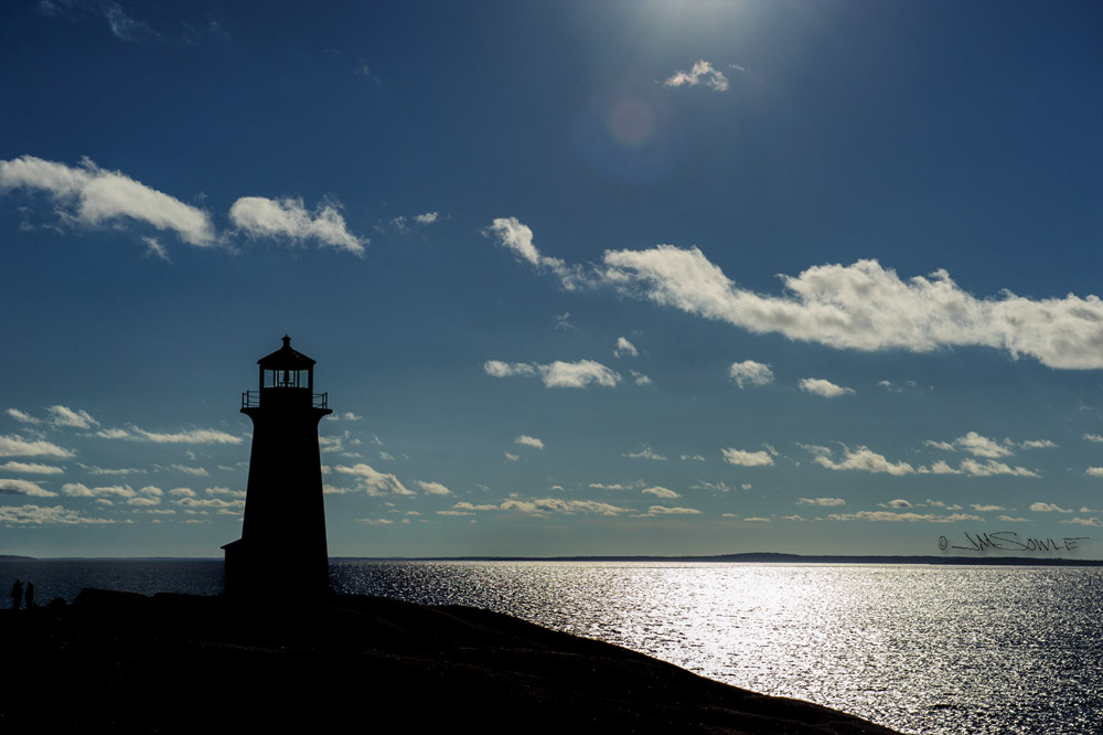NovaScotia_54.JPG - A silhouette of the lighthouse at Peggy's Cove.
