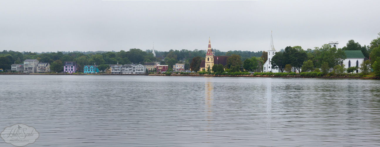 NovaScotia_73.JPG - The Three Churches of Mahone Bay.  I bet the people on Oakland Road really hate people like me who stop, set up a tripod on a small road and start shooting the pretty town across from them.