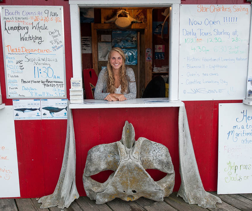NovaScotia_77.JPG - Minke whale bones decorate this Lunenburg whale watch office.
