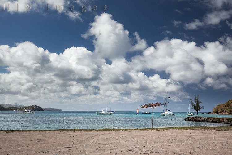 2010_01_18_SandalsGrandeStLucian-10129-web.jpg - Rodney Bay and the state park beach between Pigeon Island and the Sandals Grande St. Lucian.