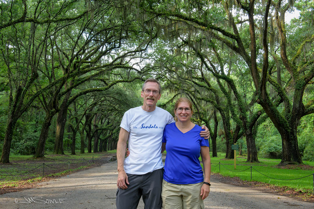 _JMS0293.jpg - The one and only picture of the two of us during this trip.  Wormsloe.