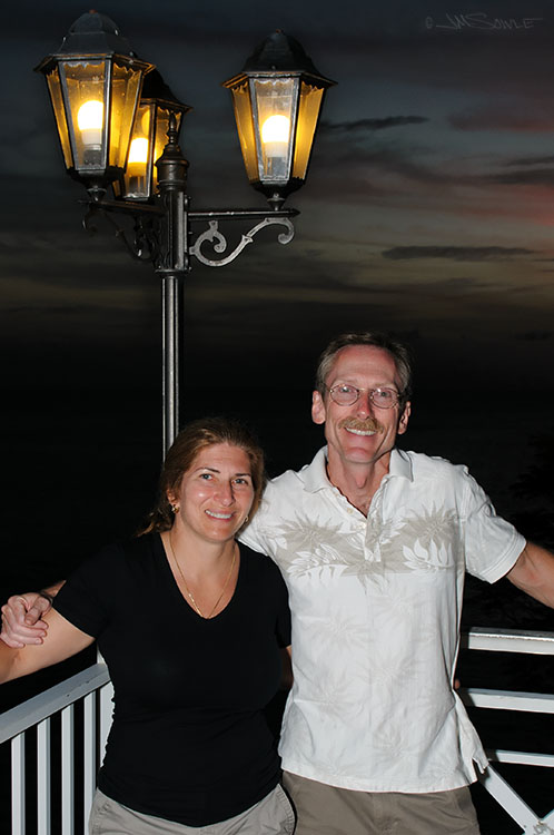 _MIK0439.jpg - Brad snapped this shot of us near the upper pool.  It was the beginning of another beautiful night!