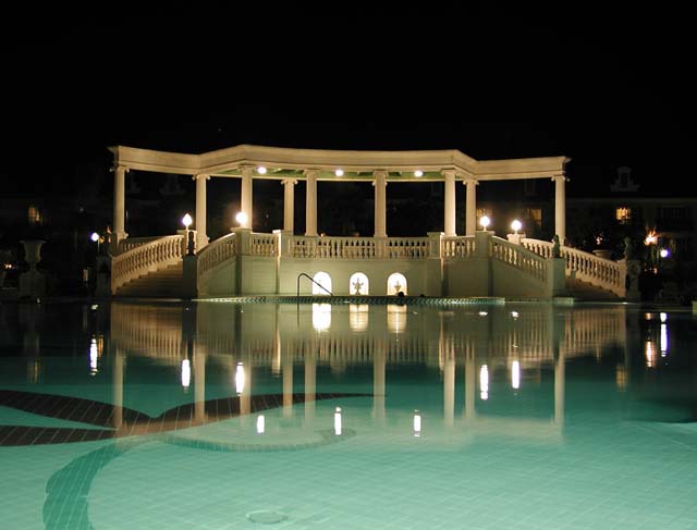 FrenchVillagePoolNight