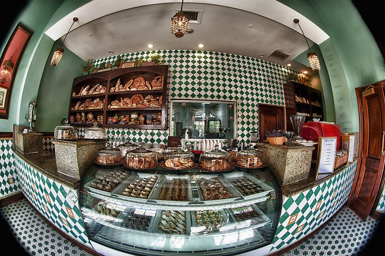 2011_11_SandalsWhitehouse-10775-2_HDR.jpg - The inside of the Cafe de Paris, they were open from 5AM until 2AM serving all sorts of wonderful treats from donughts in the morning to sweet crepes and ice cream at night.  We didn't miss a day's visit!
