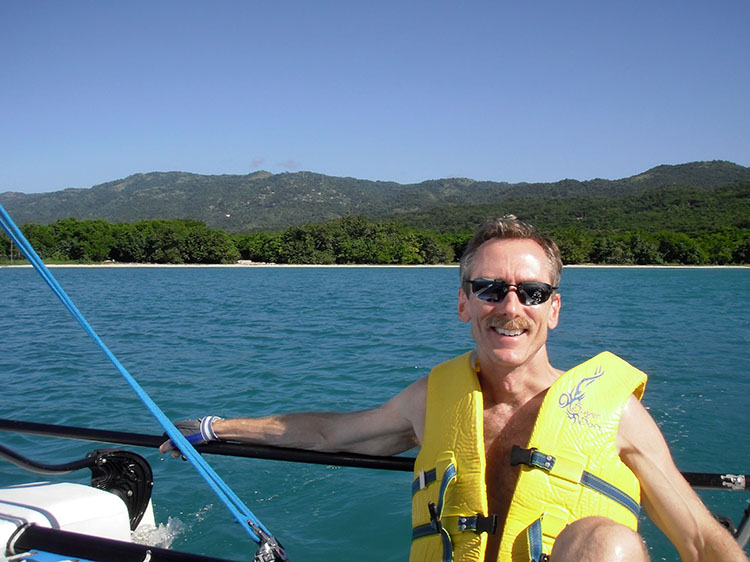 PB220027ADJ.jpg - The wind was pretty light for most of our stay.  We still sailed, but it was pretty casual stuff (as seen here).