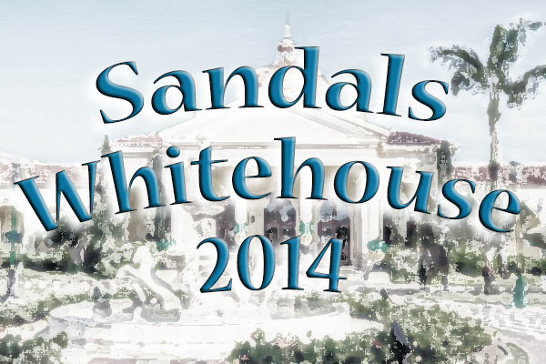 INTRO.jpg - This was our fourth trip to Sandals Whitehouse and we were really looking forward to getting back to what had been our favorite Sandals resort.   Whitehouse opened 9 years ago and at that time was the flagship of the Sandals company.  The resort is still beautiful, with expansive grounds and a beautiful beach.  However, it is starting to show its age.  That being said, it is still a nice resort with a great staff overall -- and we had a wonderful time.  As is the norm for us, we got up early every morning, parked our stuff at the pool and never saw it again until we were ready to go up to the room to get ready for lunch or dinner.  Between walking the beach, swimming and snorkeling, taking the Hobies and SUP's out, we were busy every moment of the day.  Like every past trip to this resort, the food was great and the restaurant/bar staff was wonderful.  The returning guest dinner was special as well (we got our second set of silver sandals).  It was Hali's birthday this trip and the staff at the Cafe de Paris made her a special cake to celebrate!  We did notice that the watersports equipment and staff seem to be flagging a bit -- which is unfortunate because that is a big focus for us when we go to a resort.  But we did manage to get out on the SUP's a bit (even if we did have to wait some) and despite the lack of wind we were also able to spend a fair amount of time on the Hobies.  All in all it was another nice trip to Sandals Whitehouse.  We didn't take many pictures this trip, and tried to really just enjoy.  Of course, we still took a few!  We hope you enjoy our photos.  Happy Trails, Mike and Hali