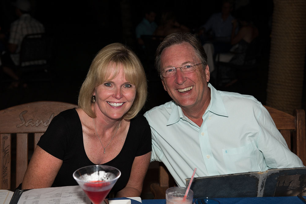_DSC0299.jpg - One night we had dinner with some people we met.  It was a big table, and a lot of fun!  We took pictures of all of the couples.  This is Lori and Kerry.