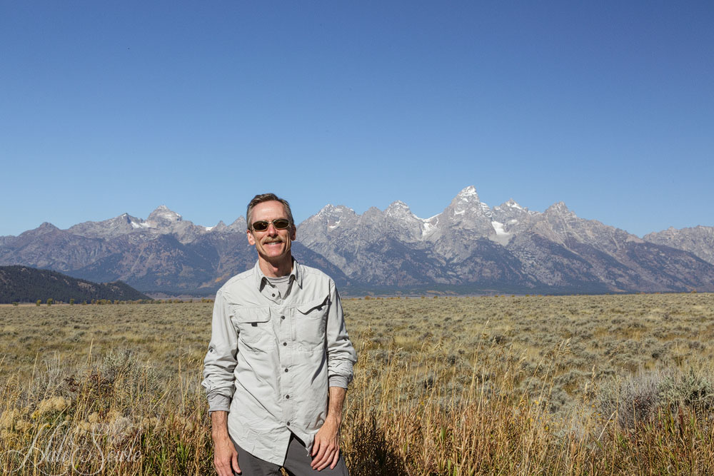 2015_09_23_Yellowstone-10227-Edit1000.jpg - Mike enjoying the unseasonably warm weather.  It was in the upper 60's