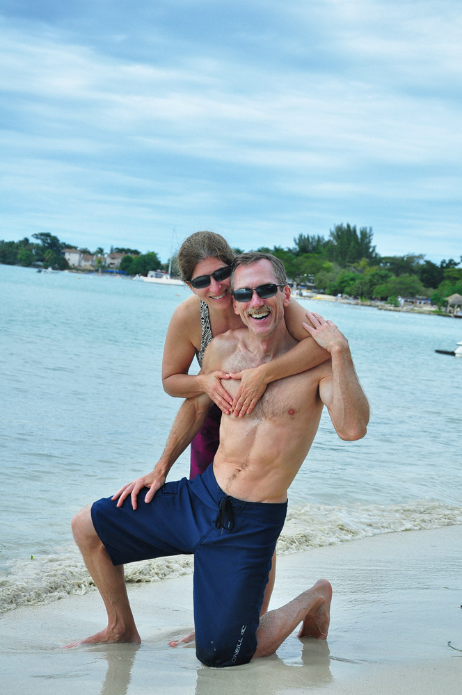 900117106ADJA.jpg - This goofy pose was something one of the resort photogs asked us to do, and we liked it enough to buy the image.