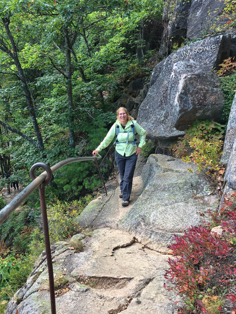 IMG_6254A.jpg - This is Hali on the part of Precipice Trail where things really start going vertical.  This is where the fun starts!